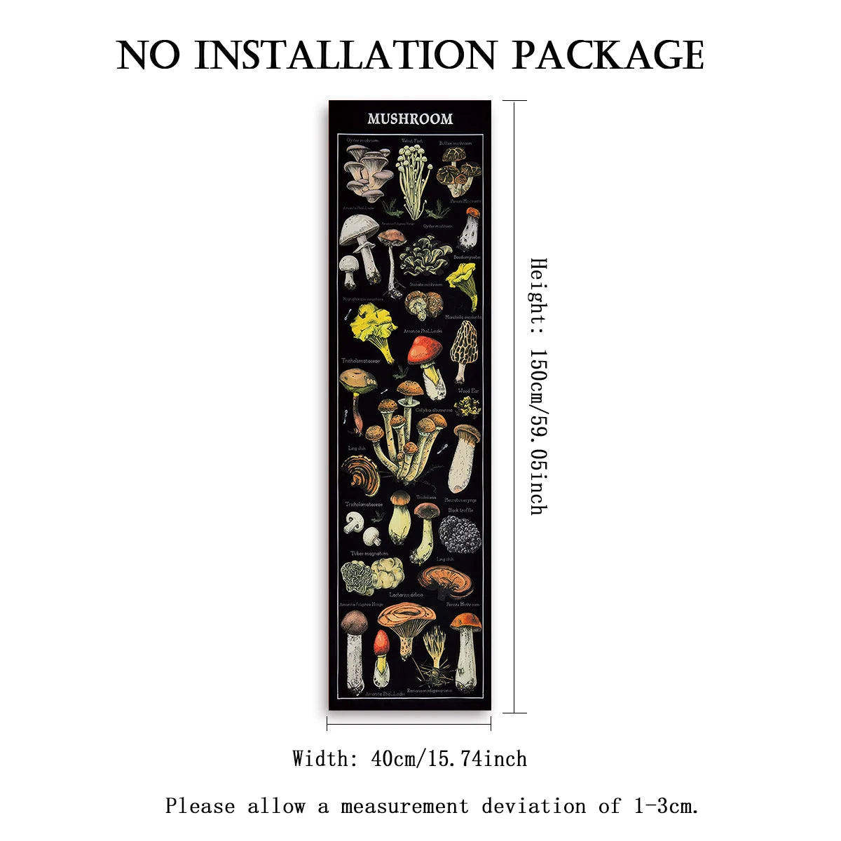 Gothic Witchy Sun & Moon Vertical Tapestry