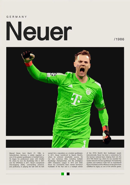 Famous Football Star Soccer Sports World Athlete Champion Player Poster Print Wall Art Pictures Canvas Painting Room Home Decor