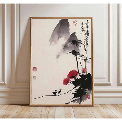 Japanese Tree Art Print, Japanese Home Decoration