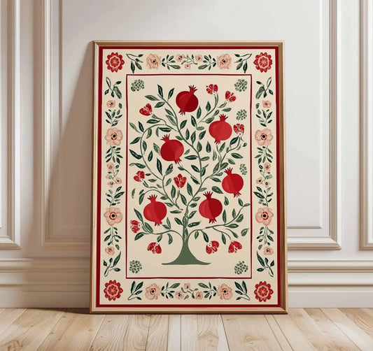 Pomegranate Tree Wall Art Poster