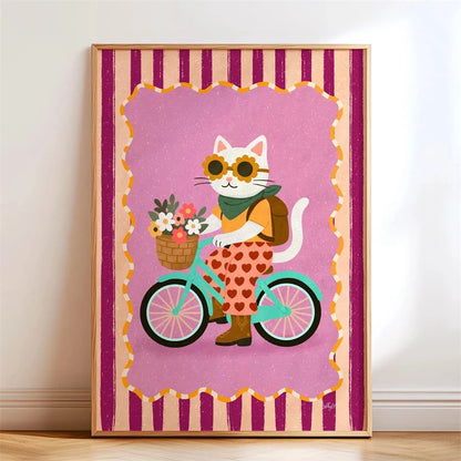 Trendy Playful Animal Poster Kids