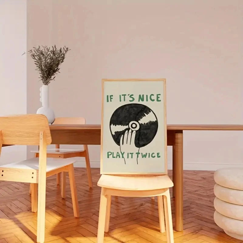 If It's Nice Play It Twice Record Wall Art Prints
