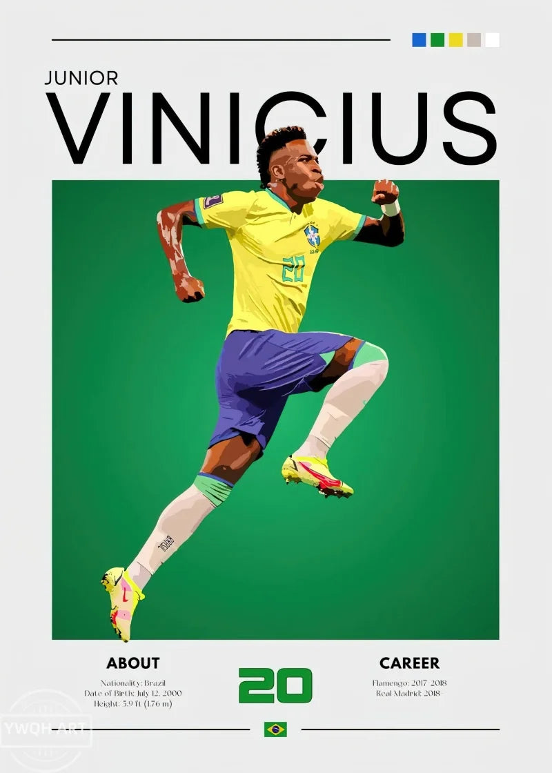 Famous Football Star Poster Modern Inspirational Canvas Painting Picture Soccer Wall Art Home Decoration Print Living Room Decor
