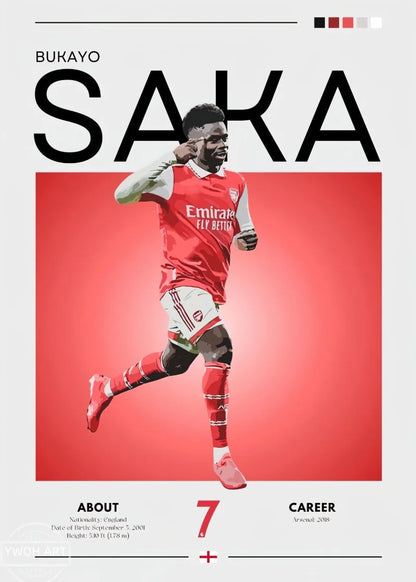 Famous Football Star Poster Modern Inspirational Canvas Painting Picture Soccer Wall Art Home Decoration Print Living Room Decor