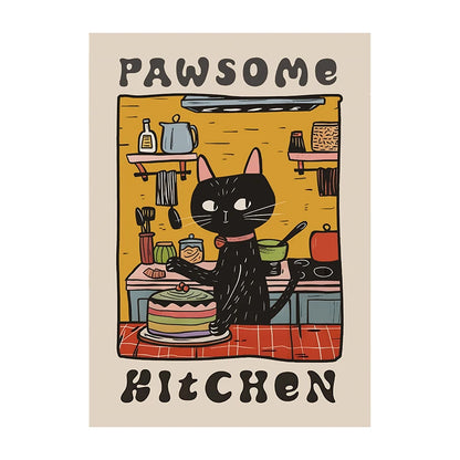 Retro Cat Kitchen
