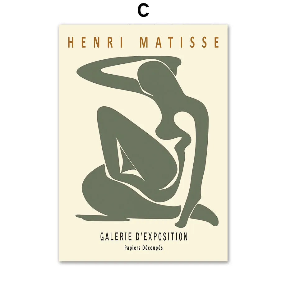 Matisse Abstract Flower Woman Posters