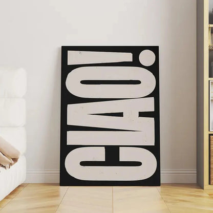 Modern Ciao Letters Poster Wall Art