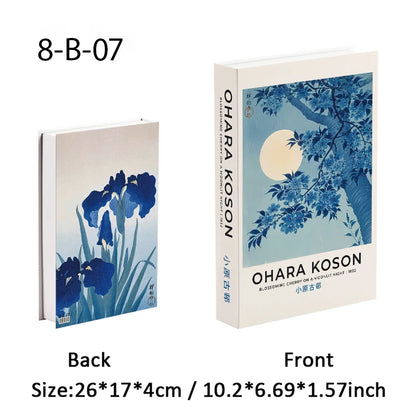 Abstract Bauhaus Luxury Decorative Books Boho Fake Book Storage Box Home Decor Coffee Table Shlef Bedroom Living Room Decoration