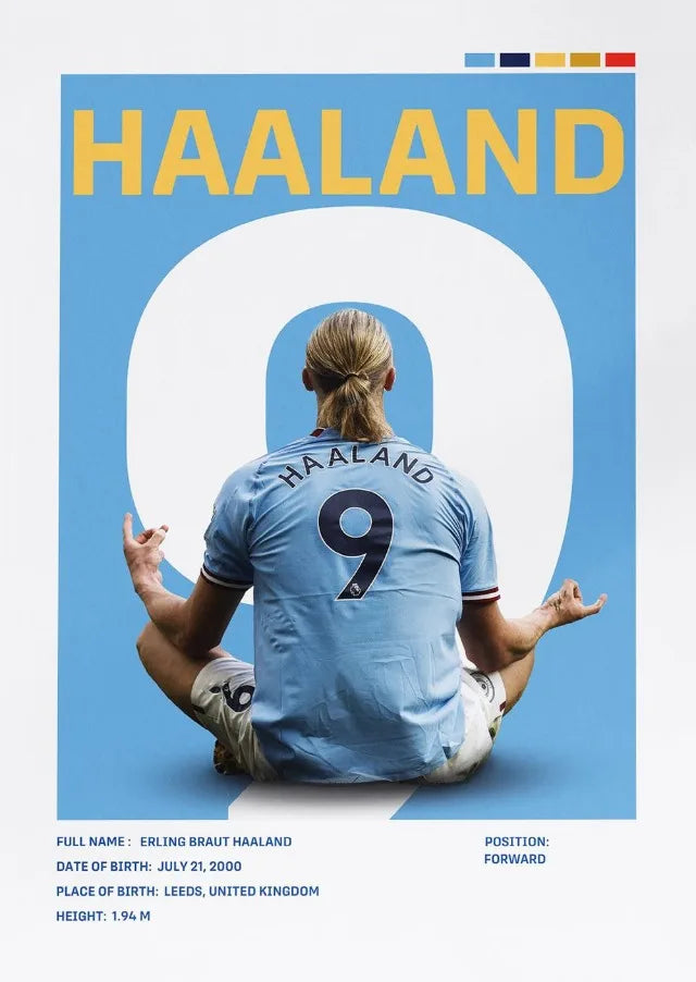 Famous Football Player Soccer Sports Star Posters and Prints Canvas Printing Wall Art Picture for Living Room Home Decor Gifts