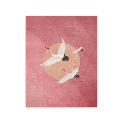 Red Crane Hokusai Eclectic Gallery Poster