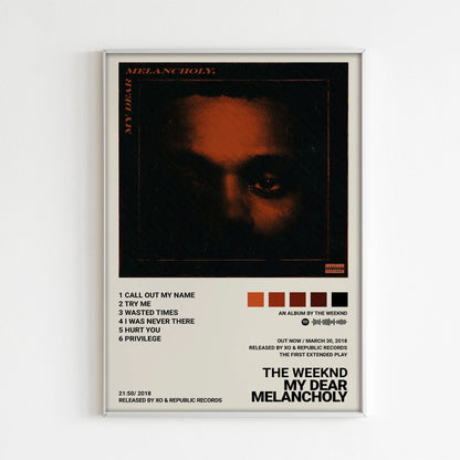 The Weeknd Music Album Print Posters