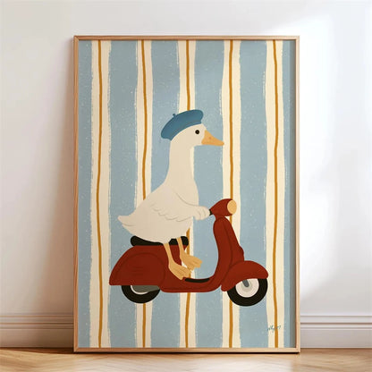 Trendy Playful Animal Poster Kids