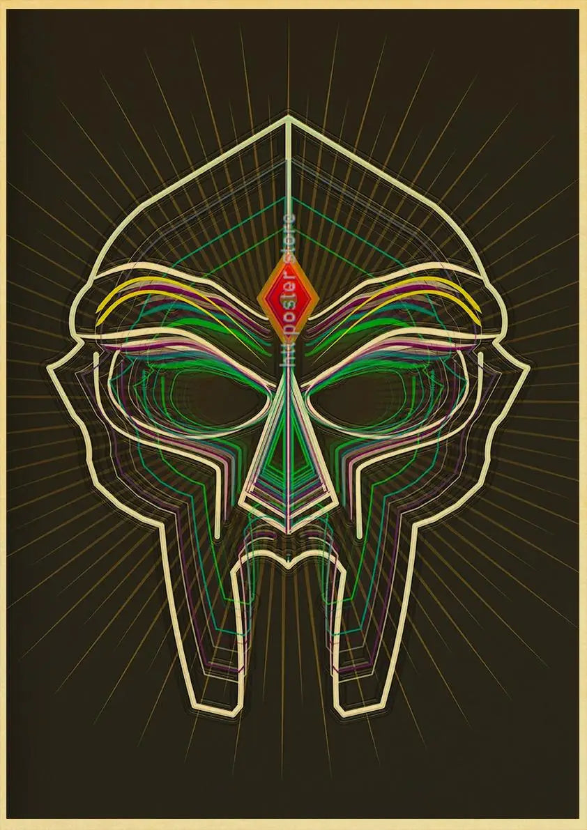 MF Doom Hip Hop Rap Music Retro Posters