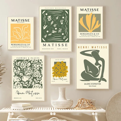 Matisse Abstract Flower Woman Posters