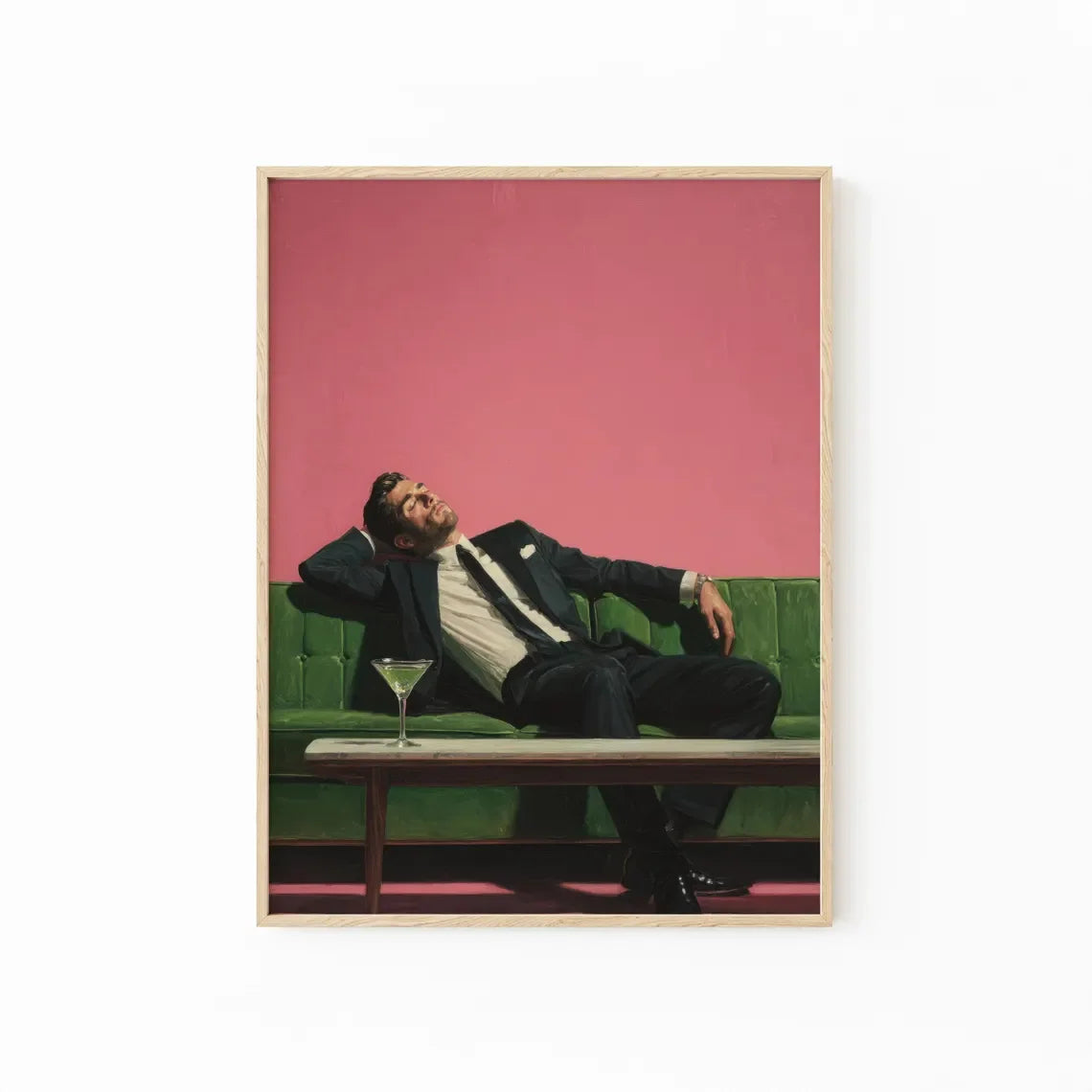 Woman On Couch Art Print
