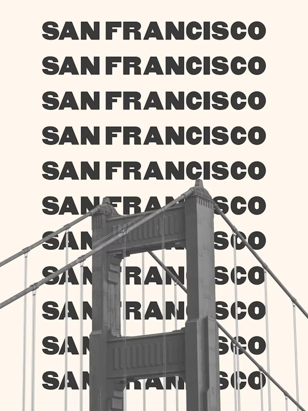 Trendy Travel Print Chicago New York San Francisco London