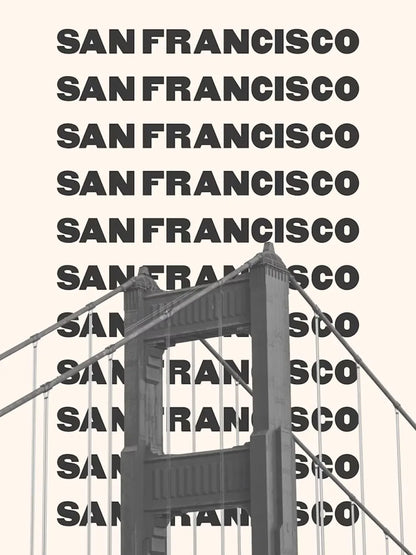 Trendy Travel Print Chicago New York San Francisco London