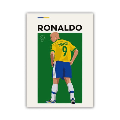 Football Stars Poster – Haaland & Salah Wall Art