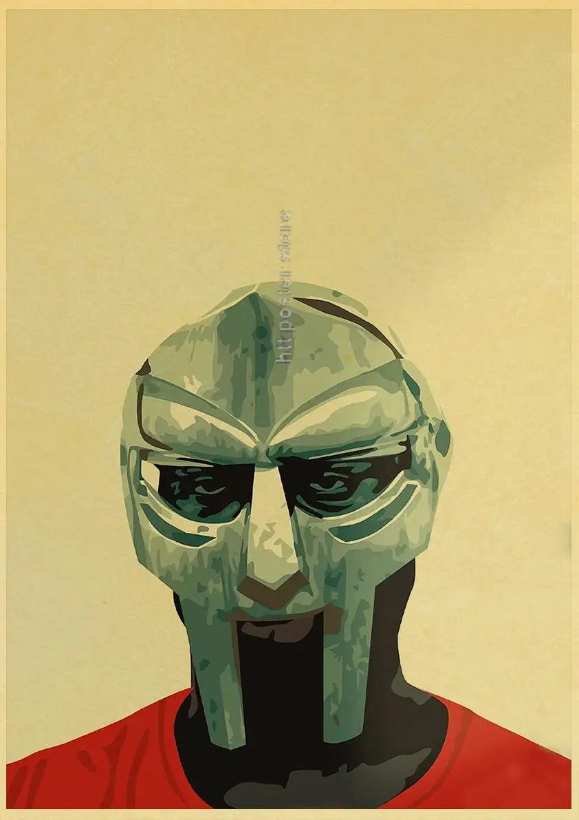 MF Doom Hip Hop Rap Music Retro Posters