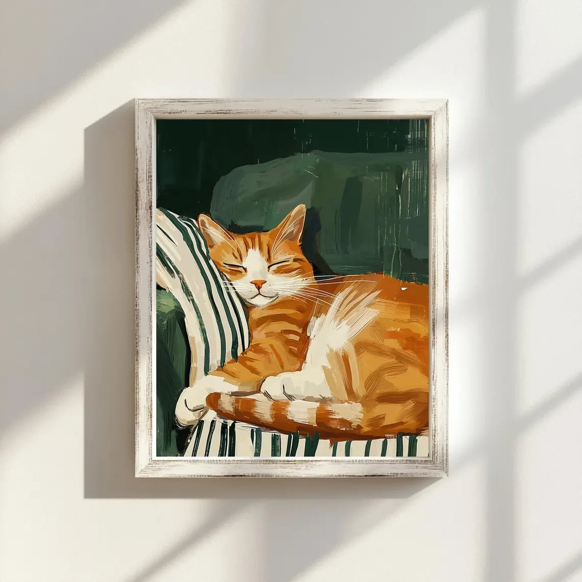 Sleeping Cat Large Wall Art