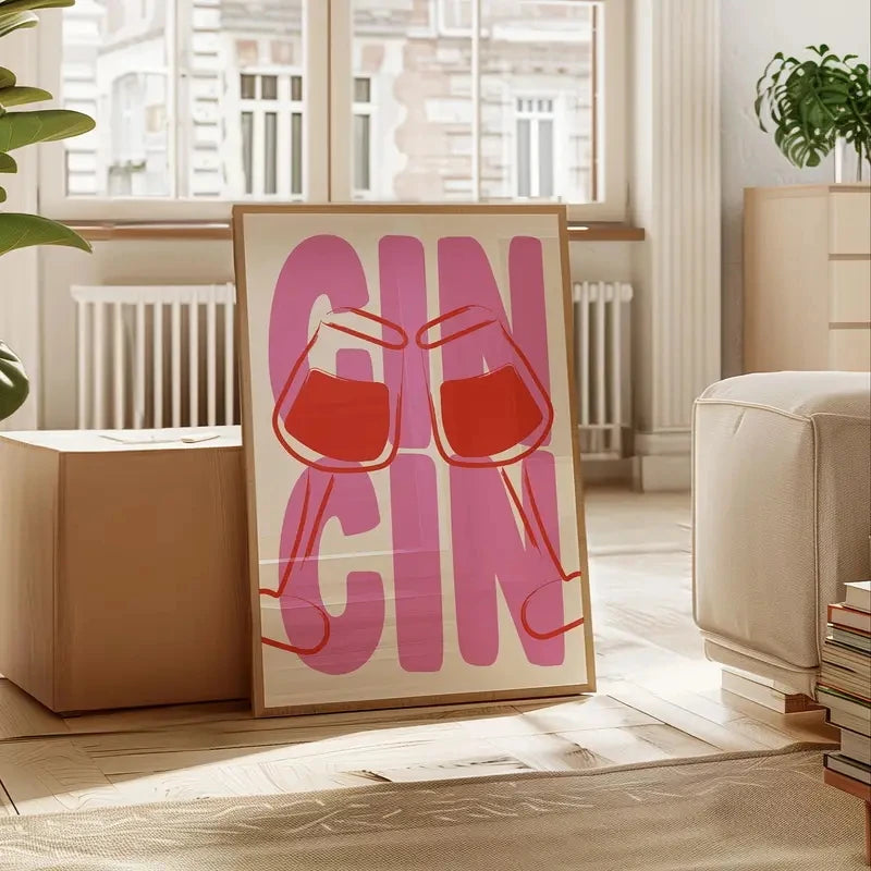 Cin Cin Wine Cheers Lover Wall Art Prints
