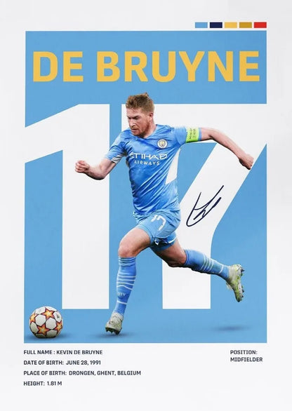 Famous Football Player Soccer Sports Star Posters and Prints Canvas Printing Wall Art Picture for Living Room Home Decor Gifts