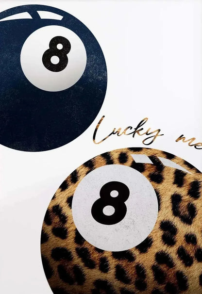 Leopard Lucky 8 Ball