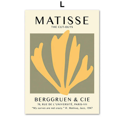 Matisse Abstract Flower Woman Posters