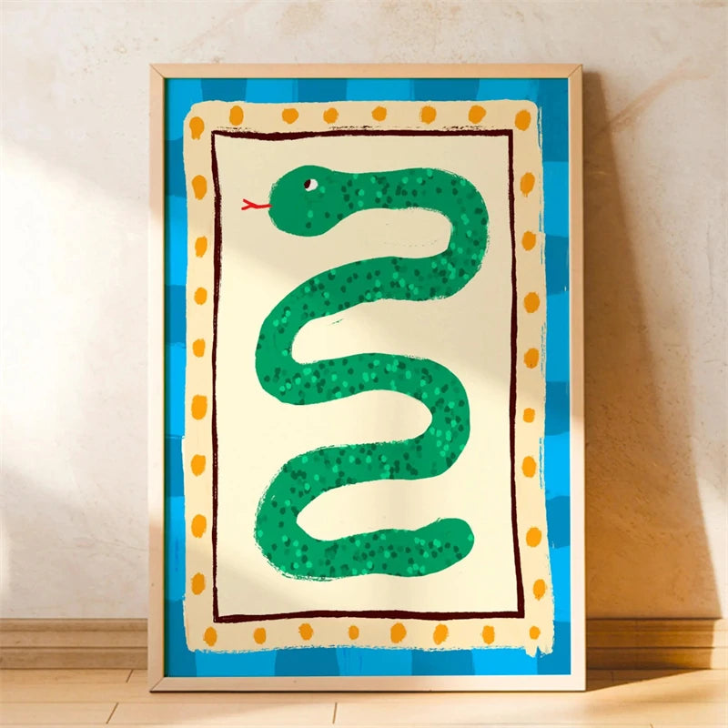 Trendy Playful Animal Poster Kids