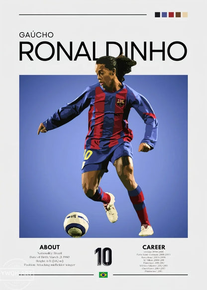 Famous Football Star Poster Modern Inspirational Canvas Painting Picture Soccer Wall Art Home Decoration Print Living Room Decor