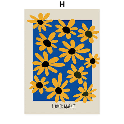 Abstract Mio Flowers Poster