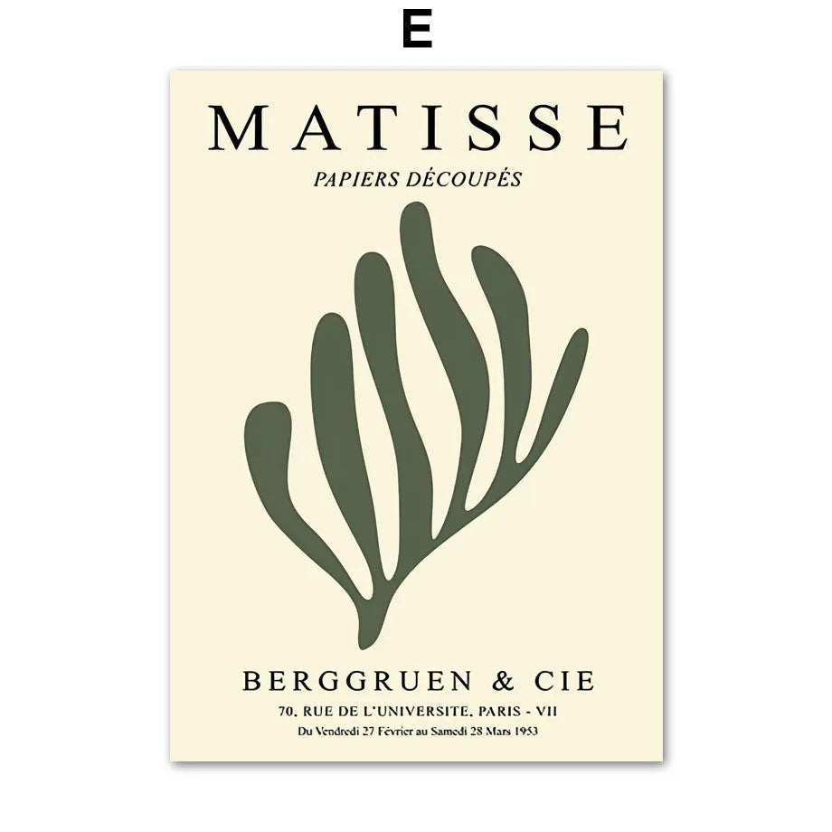 Matisse Abstract Flower Woman Posters