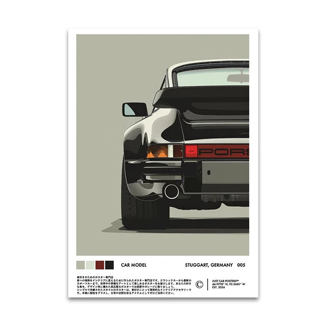 Supercar Canvas Wall Art Print