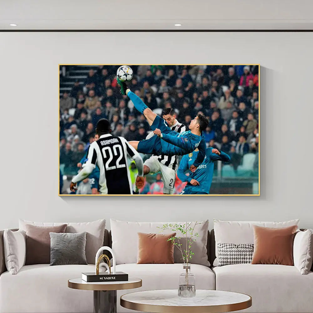 Football wall art featuring Yamal for sports lovers

