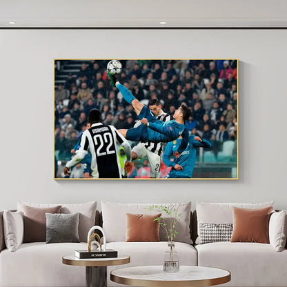 Football wall art featuring Yamal for sports lovers

