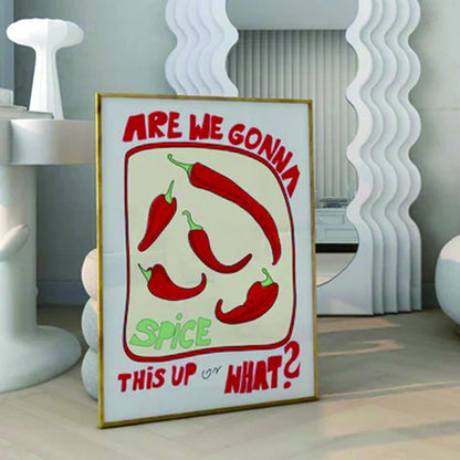 Modern Hot Spicy Paprika Print