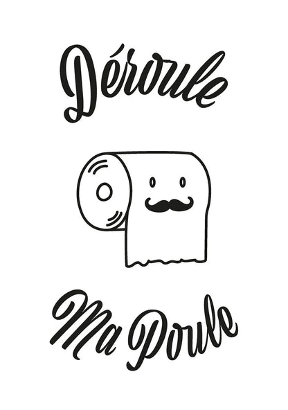 Funny Bathroom WC Sign Nordic Canvas Wall Art