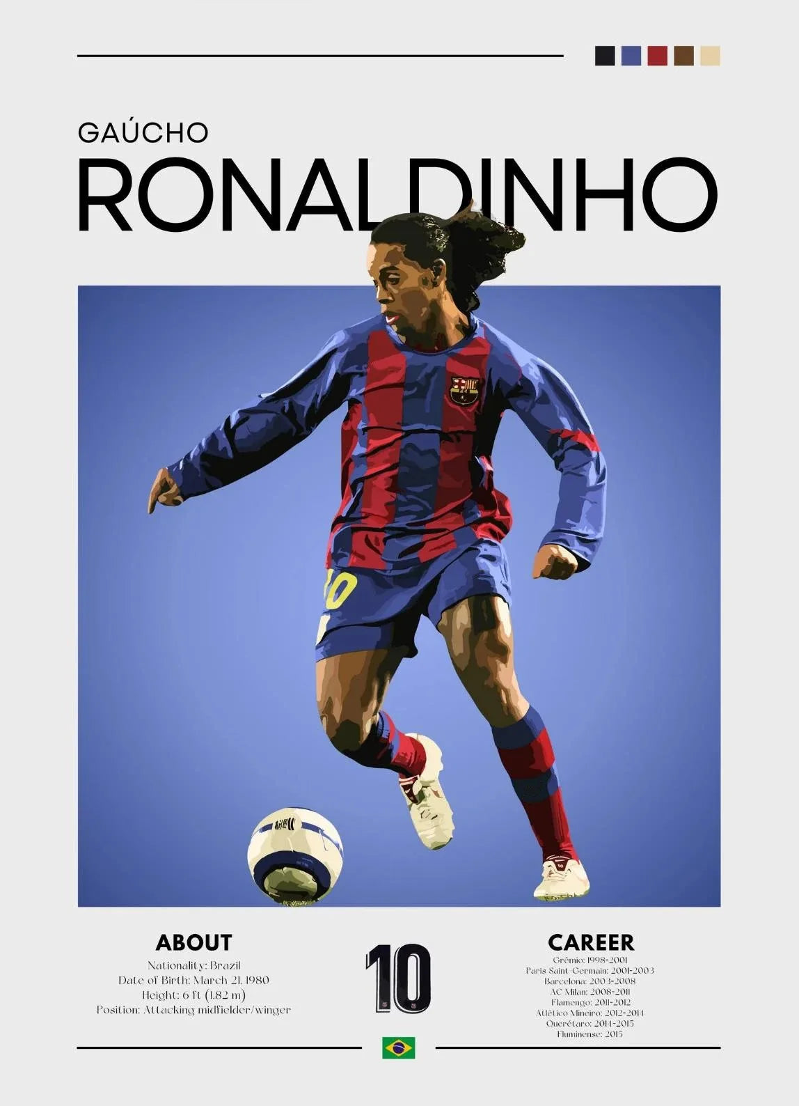 Famous Football Sports Celebrity Posters