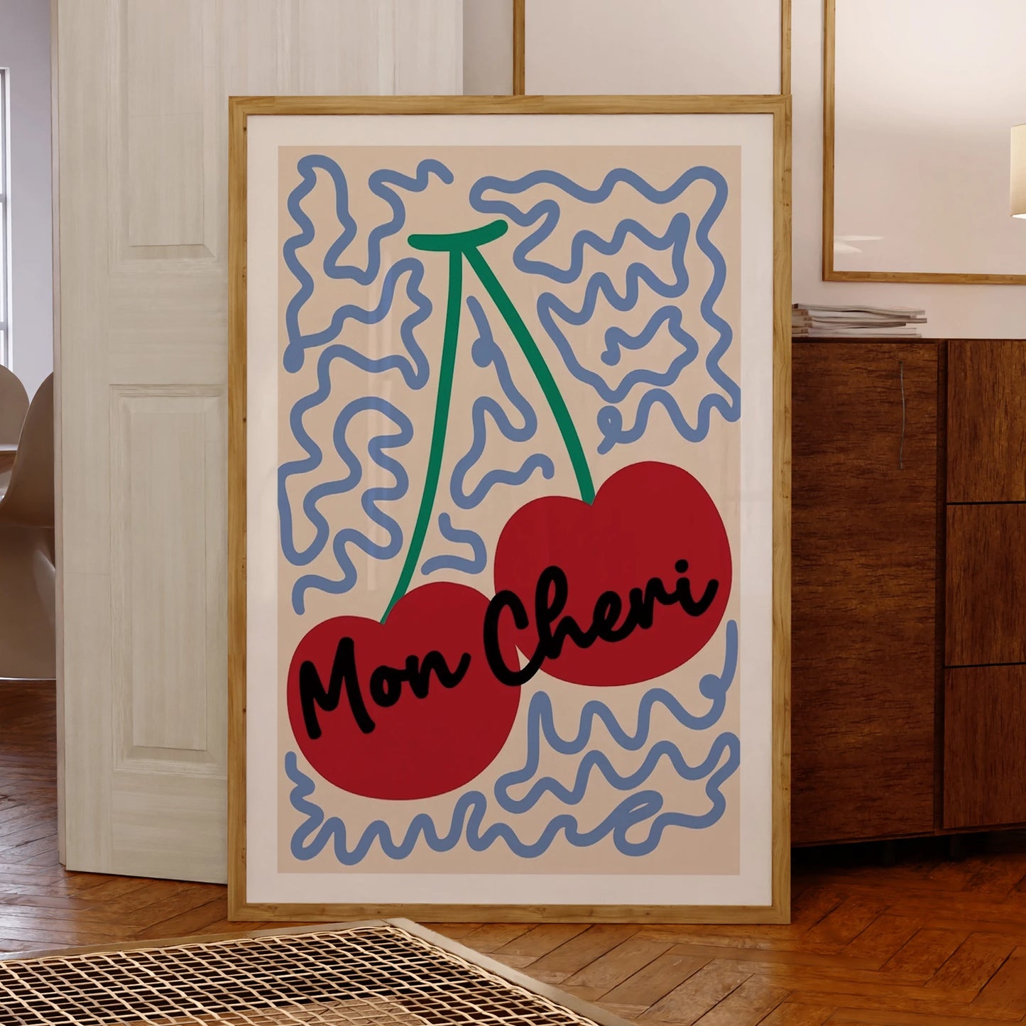 Mon Cheri Fruit Cherry Wall Art Prints