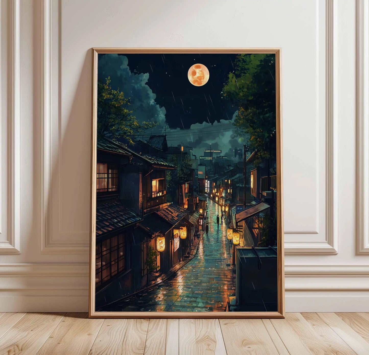 Tokyo Teahouse Cartoon Japanese Print