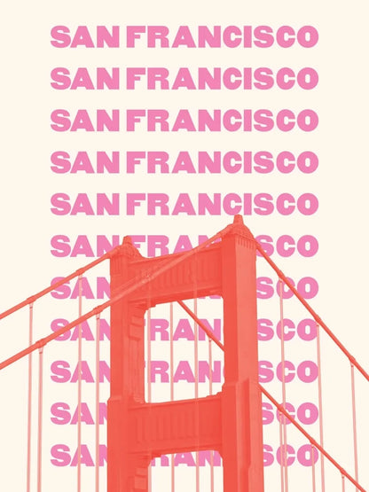 Trendy Travel Print Chicago New York San Francisco London