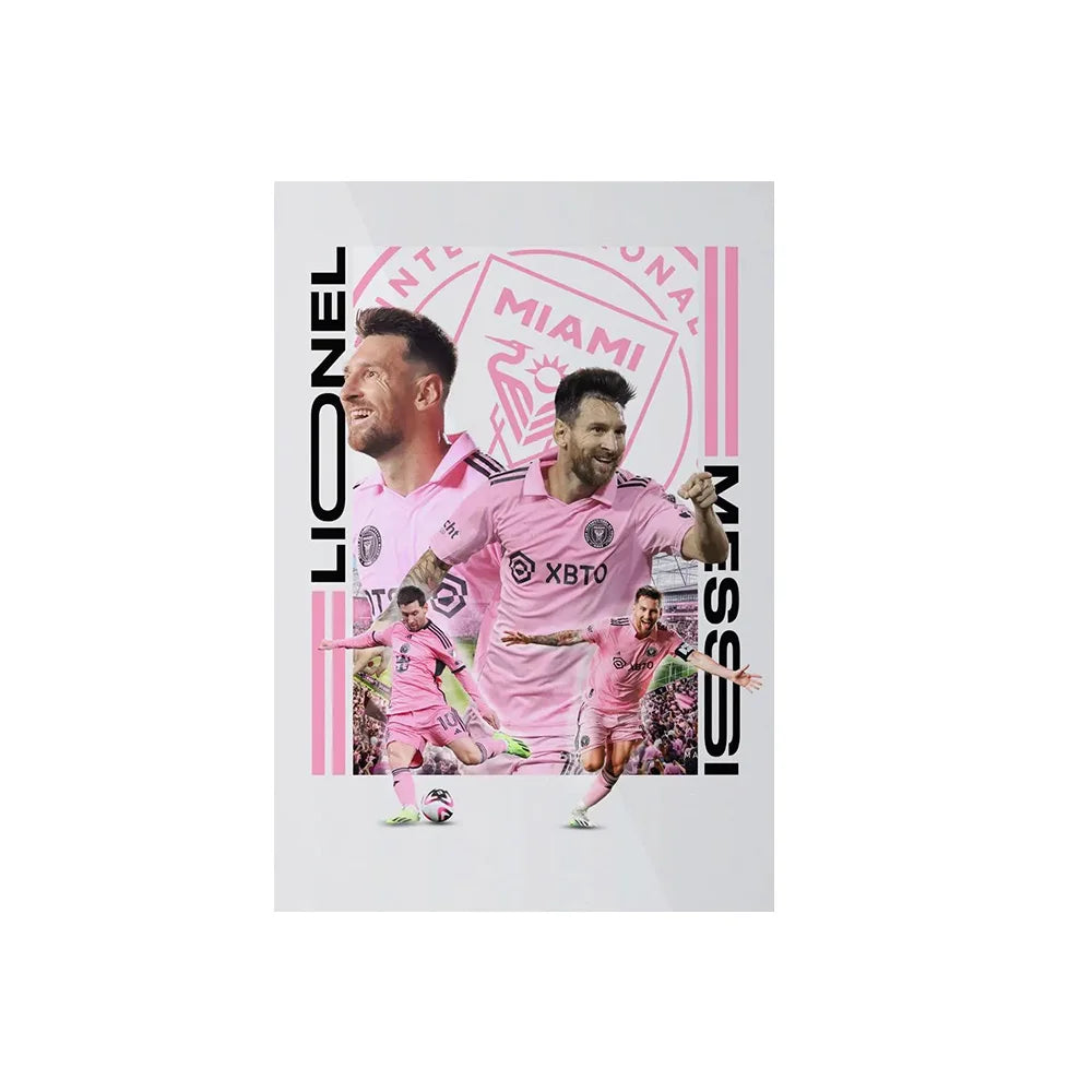 World Famous Football Player Lionel Wall Art Posters CR7 Canvas Art Prints M-Messis Canvas Painting Football Art Pictures Decor