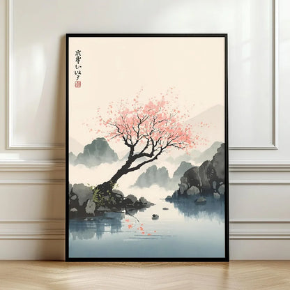 Japanese Tree Art Print, Japanese Home Decoration