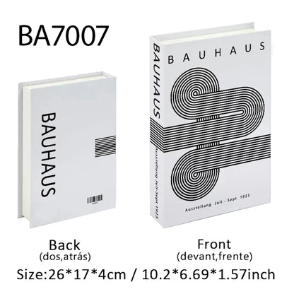 Abstract Bauhaus Luxury Decorative Books Boho Fake Book Storage Box Home Decor Coffee Table Shlef Bedroom Living Room Decoration