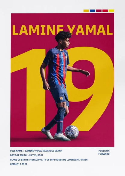 Famous Football Player Soccer Sports Star Posters and Prints Canvas Printing Wall Art Picture for Living Room Home Decor Gifts
