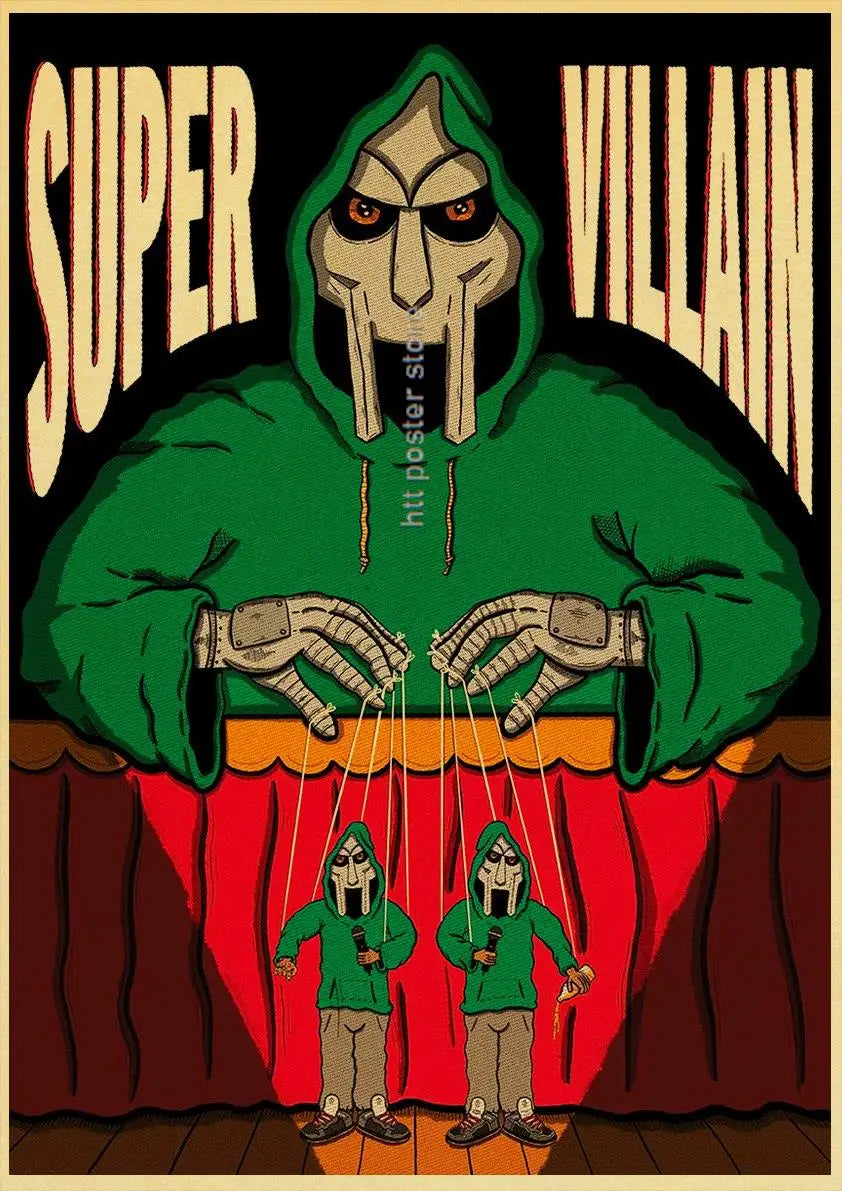 MF Doom Hip Hop Rap Music Retro Posters