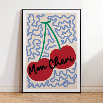 Mon Cheri Fruit Cherry Wall Art Prints