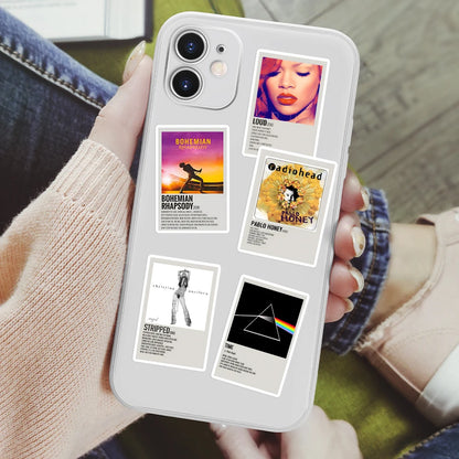 60PCS Music Aesthetic  Waterproof Stickers