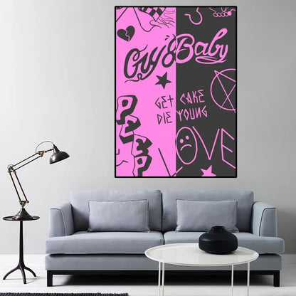 L-Lil P-Peep Hot Singer Poster Home Room Decor Livingroom Bedroom Aesthetic Art Wall Painting Stickers