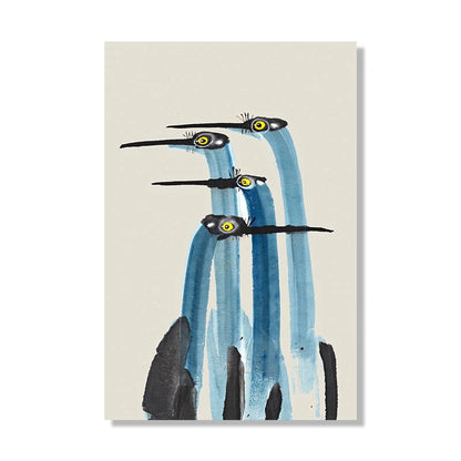 Red Crane Hokusai Eclectic Gallery Poster